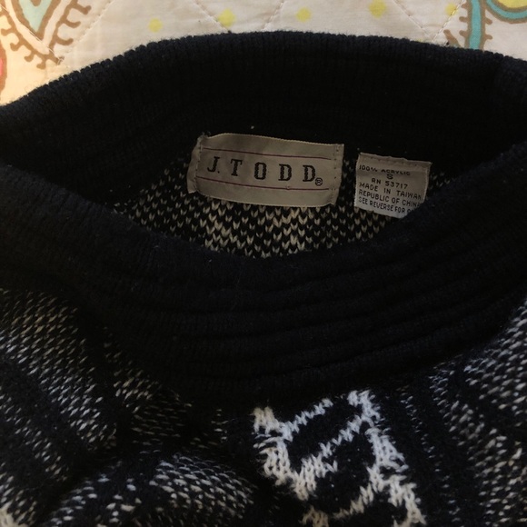 Vintage black & white J Todd sweater - Picture 4 of 4